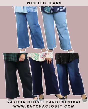 Wide Leg Jeans (Plain)