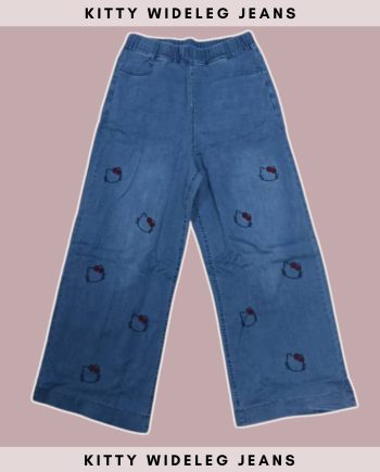 Kitty Embroidered Wideleg Jeans